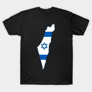 Israel Map Israeli flag T-Shirt